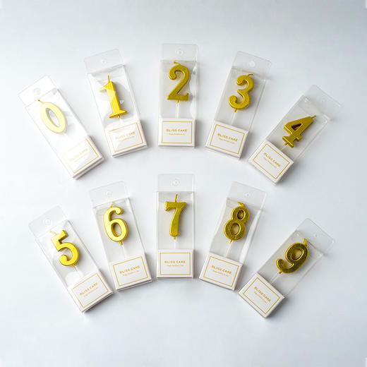 【仅同蛋糕一起配送】生日派对创意金数字蜡烛，金色数字蜡烛，多根可分别加入购物车（怀集） 商品图3