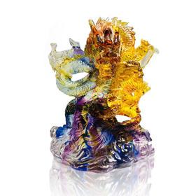 琉璃摆件 飞龙在天 商务馈赠