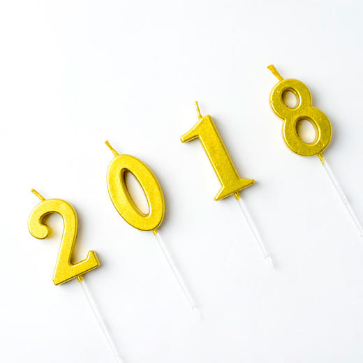 【仅同蛋糕一起配送】生日派对创意金数字蜡烛，金色数字蜡烛，多根可分别加入购物车（怀集） 商品图2