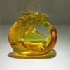 琉璃摆件 盘龙名片座 绿 黄 商务馈赠 商品缩略图4