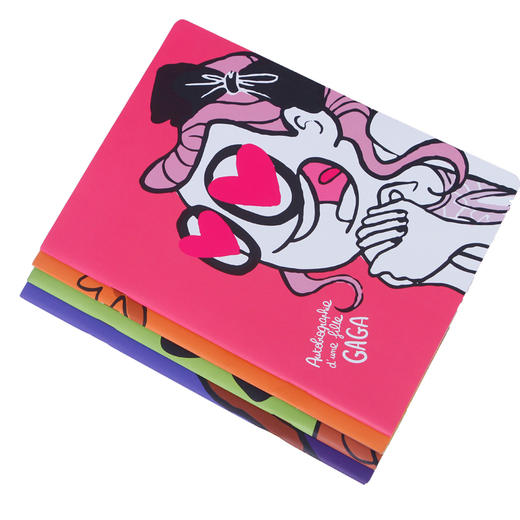 嘎嘎小姐艺术插画笔记本（4本装） 商品图2