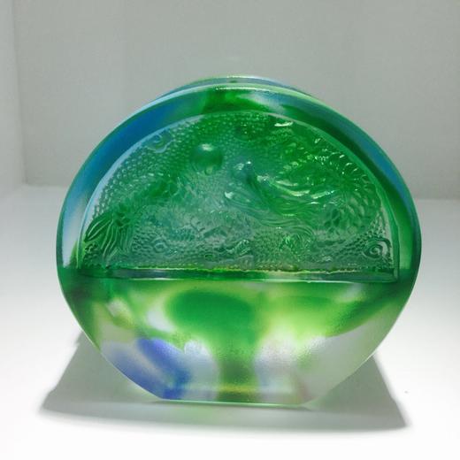 琉璃摆件 双龙名片座 商务馈赠 商品图3
