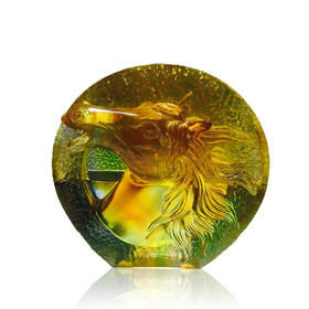 琉璃摆件 马到成功名片夹 商务馈赠