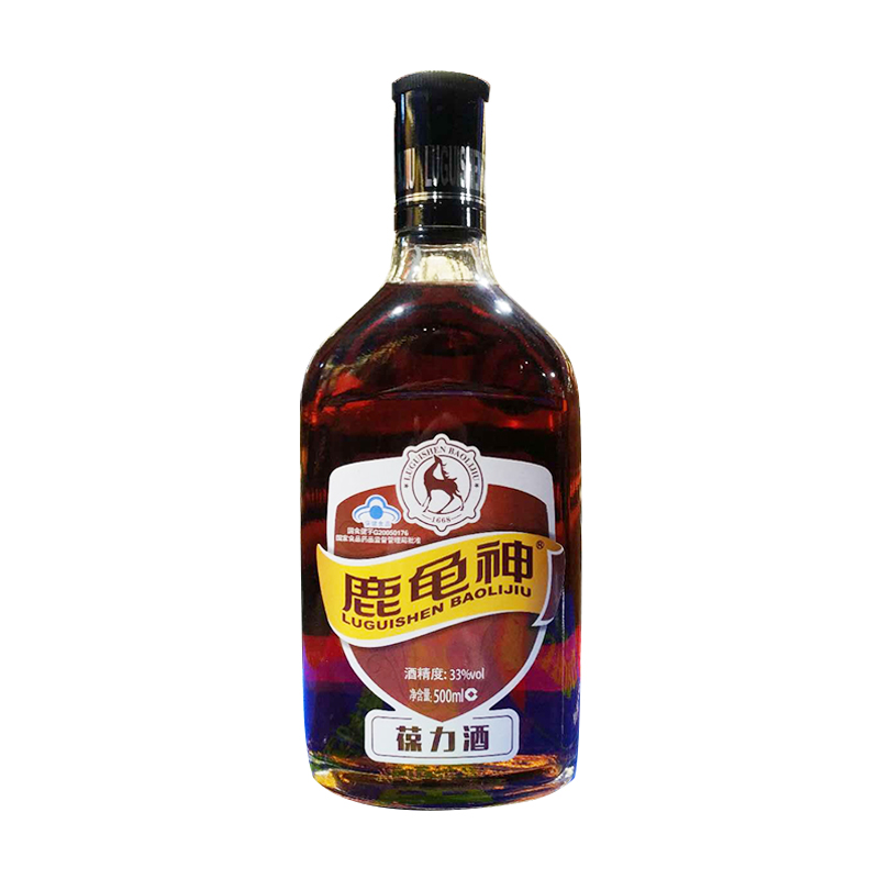 鹿龟神牌葆力酒500ml33度