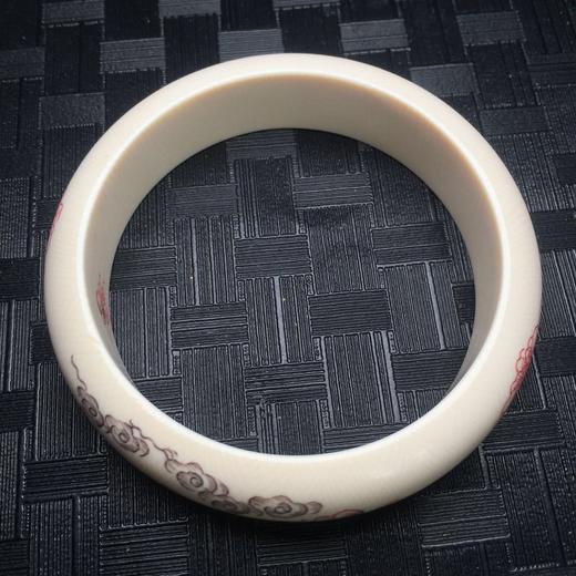 【48133】猛犸象牙蝶恋花手镯 商品图0
