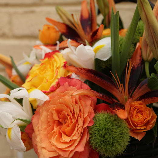 拾年花篮 拉丁橙花篮 商品图2