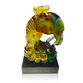 琉璃摆件 马上赢 商务馈赠