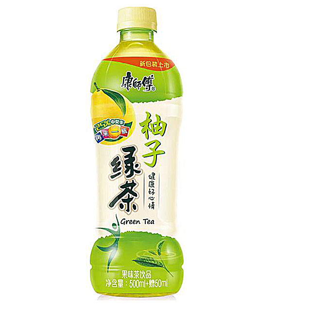 康师傅 绿茶 柚子清新活力500ml