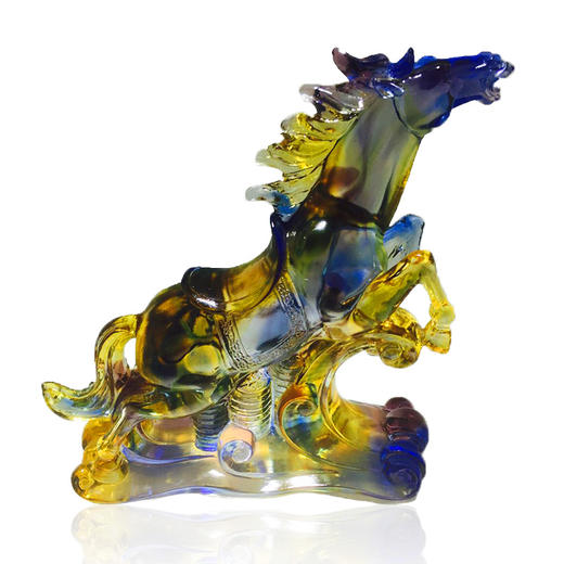 琉璃摆件 立马成功 商务馈赠 商品图0