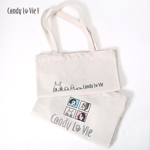 奶糖派三周年纪念帆布袋 帆布包棉布袋麻布袋布袋子环保 商品图1