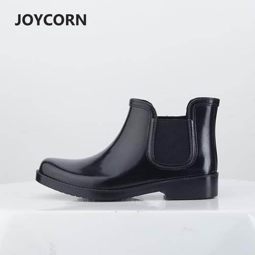 Joy Corn春季切尔西成人雨鞋防滑短筒纯色防水鞋女士橡胶雨靴胶鞋 商品图1