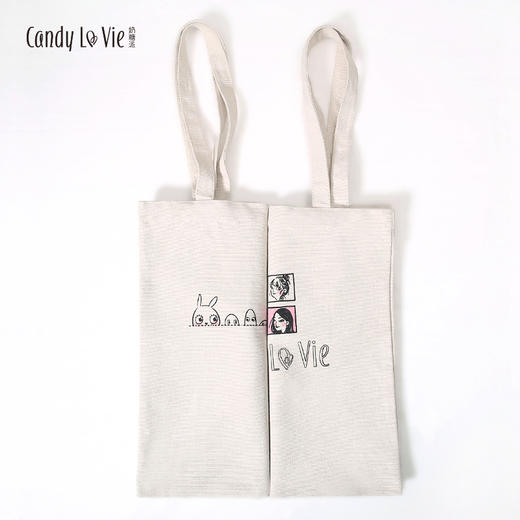 奶糖派三周年纪念帆布袋 帆布包棉布袋麻布袋布袋子环保 商品图2