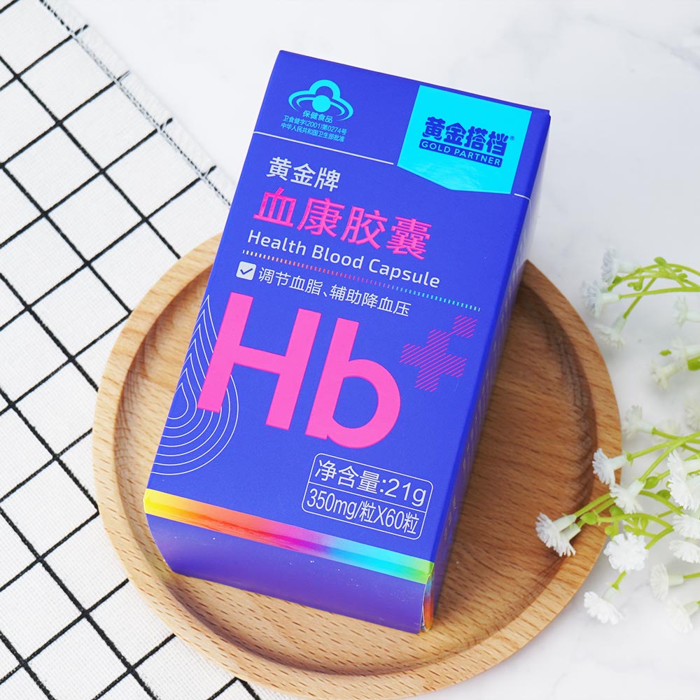 黄金搭档 血康胶囊 调节血脂 辅助降血压 350mg/粒*60