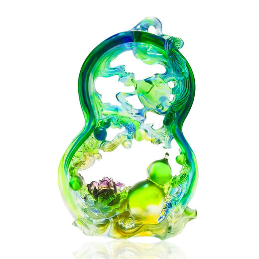 琉璃摆件 大富大贵绿 商务馈赠 商品图0