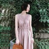 【两件599四件1111 | 不退换 】简慕/腰部抽绳底摆不对称烟粉色抽褶设计连衣裙 商品缩略图2