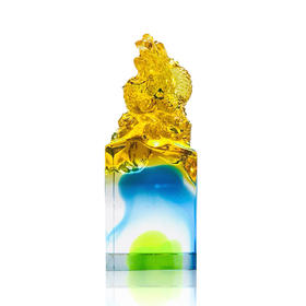 琉璃摆件 腾龙印 商务馈赠