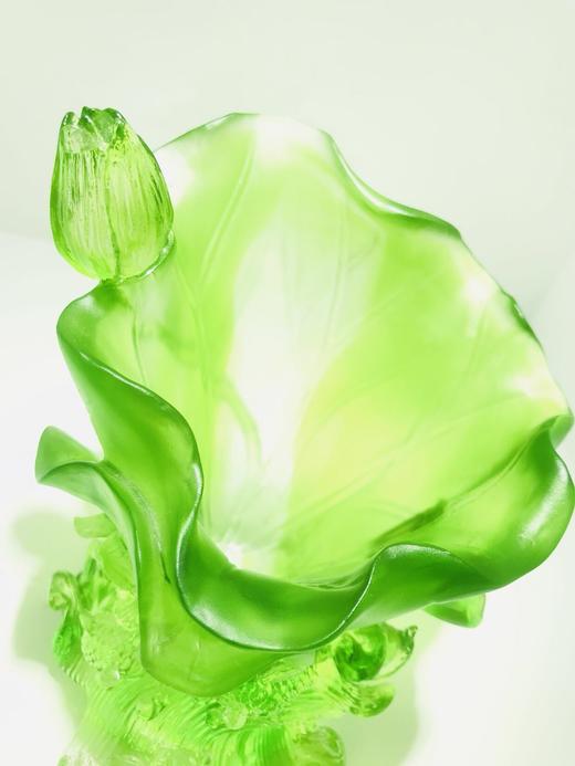 琉璃摆件 金鲤荷花笔筒 商务馈赠 商品图2