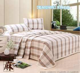 昊康 | 棉麻床单三件套
