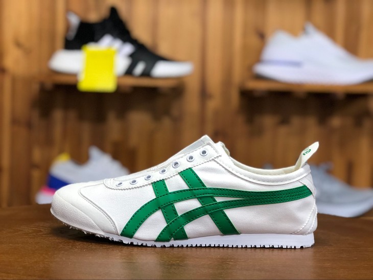 asics onitsuka tiger鬼冢虎 套脚男女运动小白鞋