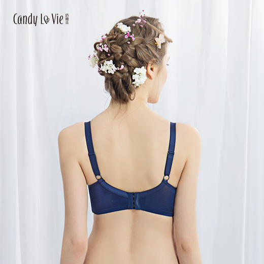 奶糖派暗香午夜蓝 精致刺绣大胸内衣 商品图2