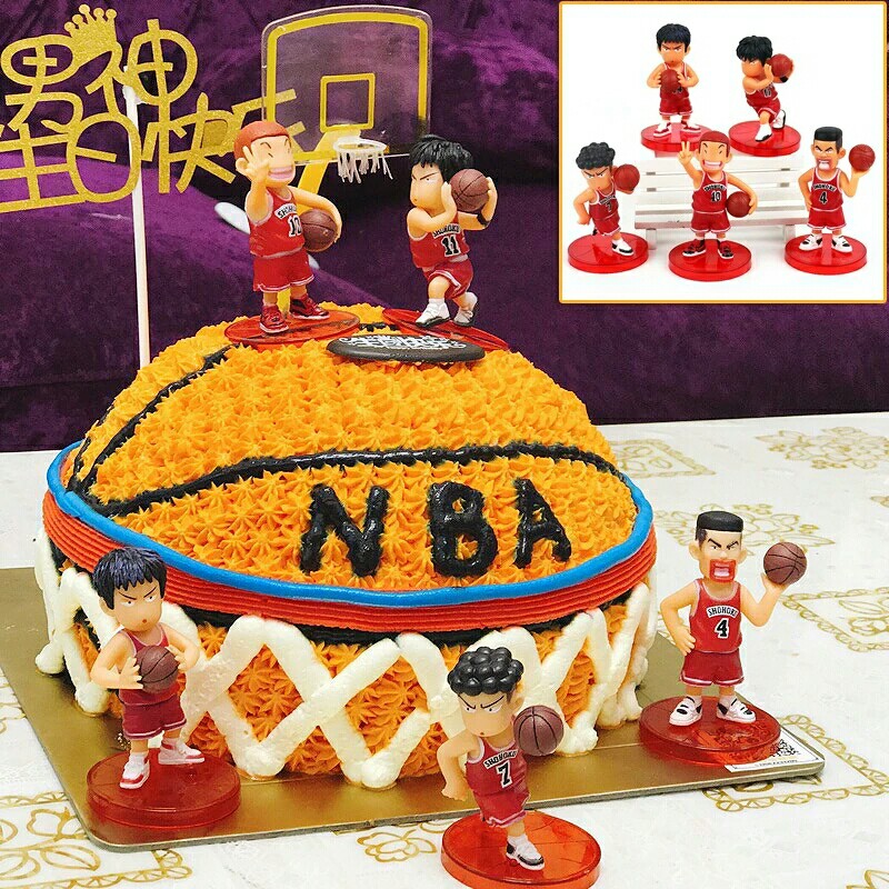 特价篮球 足球小子 主题生日蛋糕装饰摆件 篮球小子 足球小子 套装
