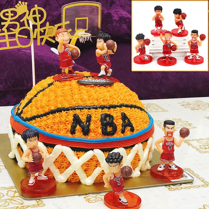 篮球主题生日蛋糕装饰摆件灌篮高手 篮球小子