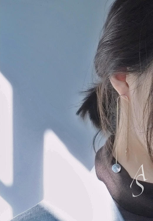 Saskia Diez  银色链型双镜面耳饰（一对） 商品图1