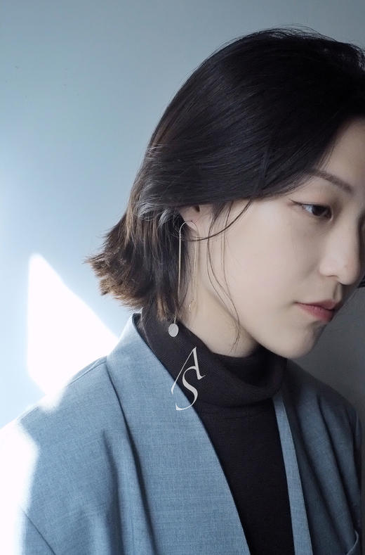Saskia Diez  银色链型双镜面耳饰（一对） 商品图2