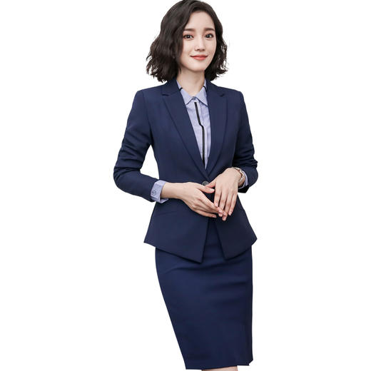 艾尚臣职业女裙套装春面试正装女士西装韩版工装气质OL西服工作服 商品图4