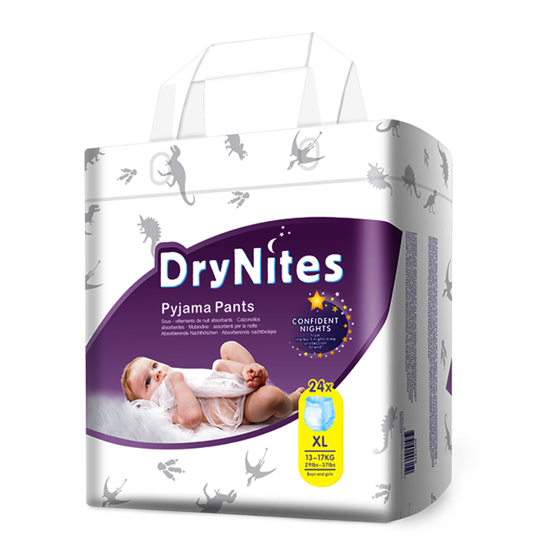 drynites洁纳斯拉拉裤铂金装婴儿学步裤薄吸水干爽