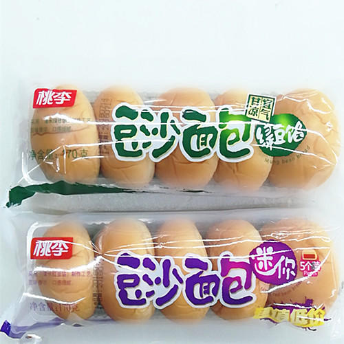 【百汇到家】08桃李豆沙包迷你5个装面包170g 商品图0