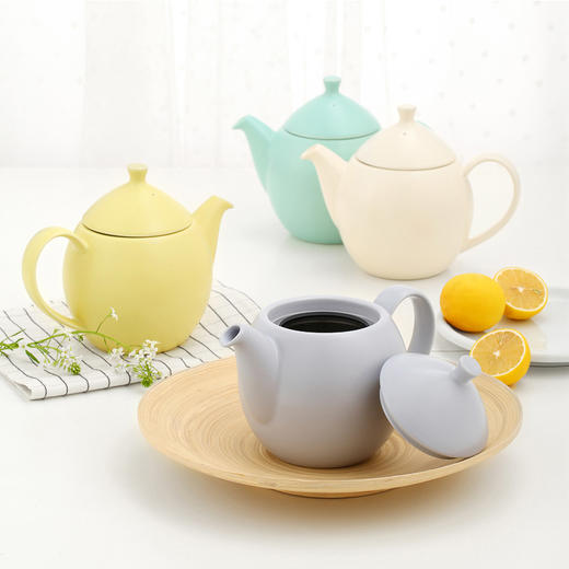 Forlife 陶瓷茶壶 不锈钢过滤冲茶器家用泡茶茶具 商品图1