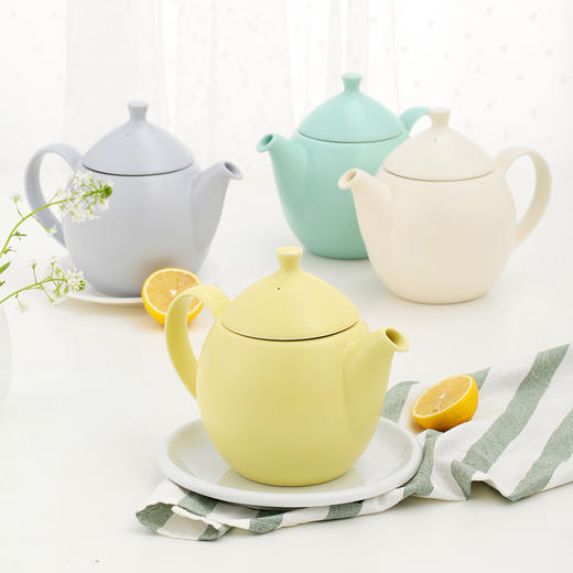 Forlife 陶瓷茶壶 不锈钢过滤冲茶器家用泡茶茶具 商品图2