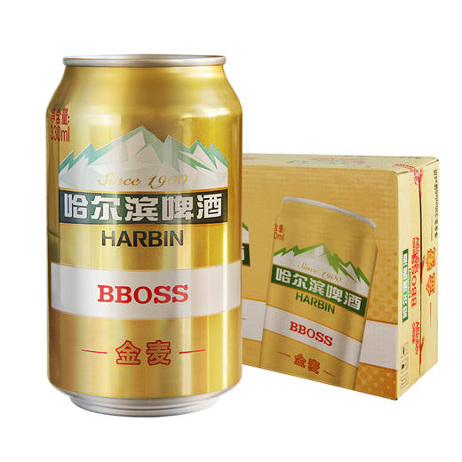 哈尔滨金麦啤酒330ML*24 商品图1