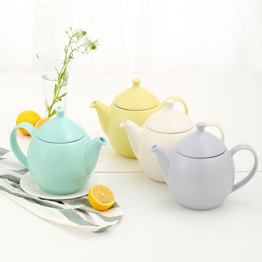 Forlife 陶瓷茶壶 不锈钢过滤冲茶器家用泡茶茶具 商品图0