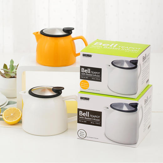 Forlife 陶瓷茶壶 不锈钢过滤冲茶器家用泡茶茶具 商品图4
