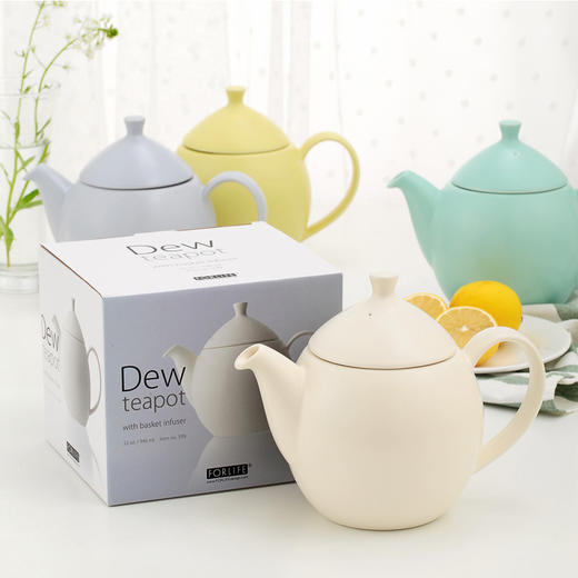 Forlife 陶瓷茶壶 不锈钢过滤冲茶器家用泡茶茶具 商品图4