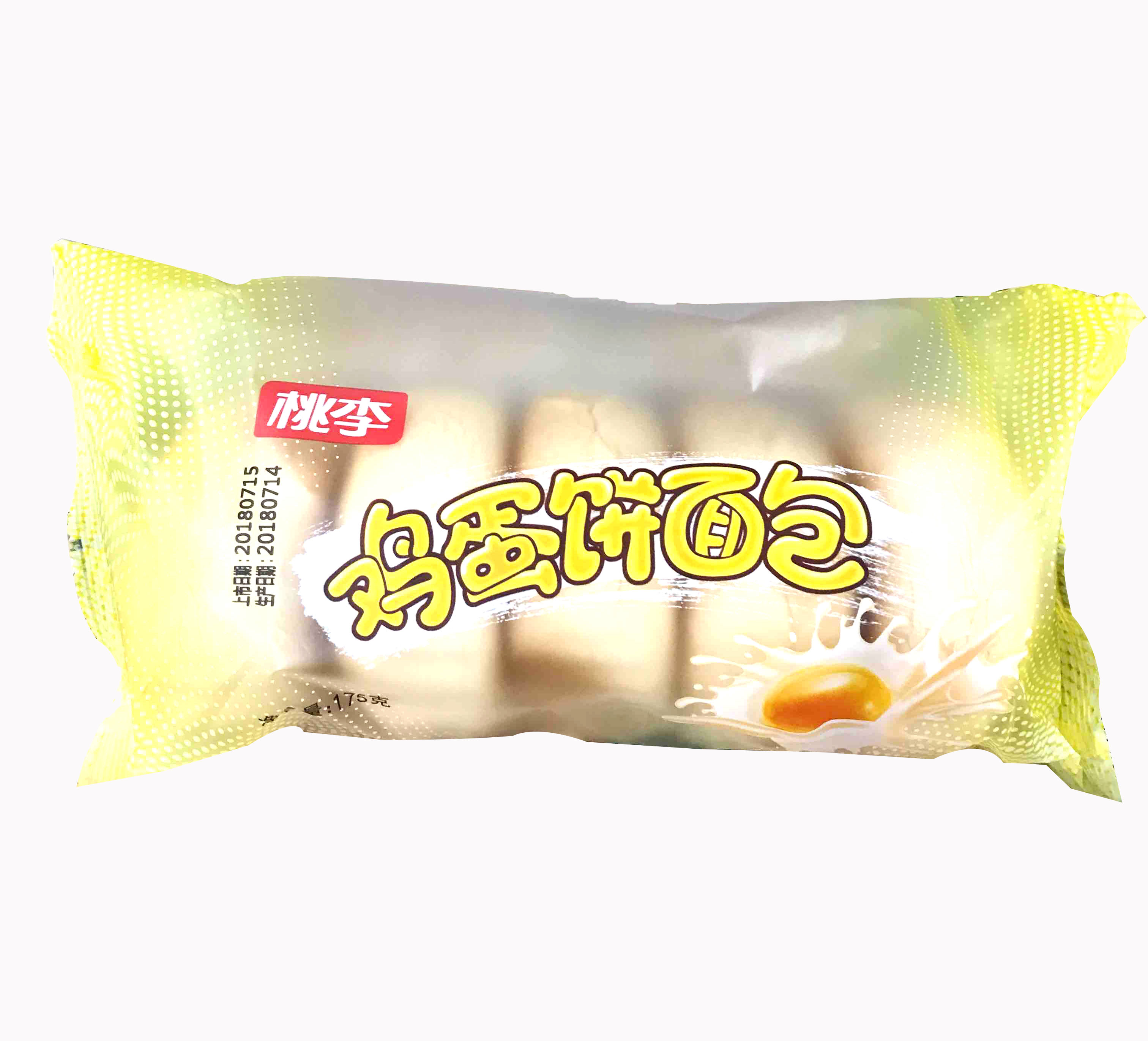 【食品】桃李鸡蛋饼面包175g/袋