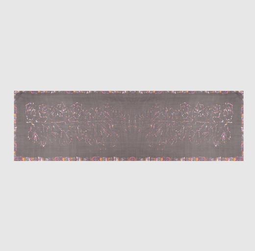 CESARE BRUNI品牌，桑蚕丝雪纺印花长巾 CFW1201009 商品图5