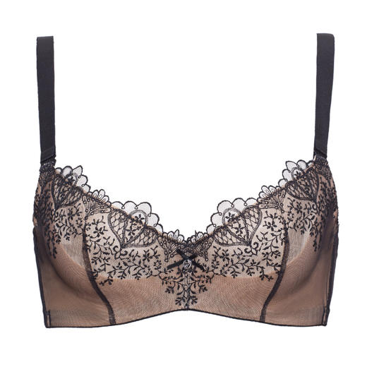 奶糖派谜情套装 超薄单层大胸显小透气舒适包容稳定上托大胸内衣 商品图4