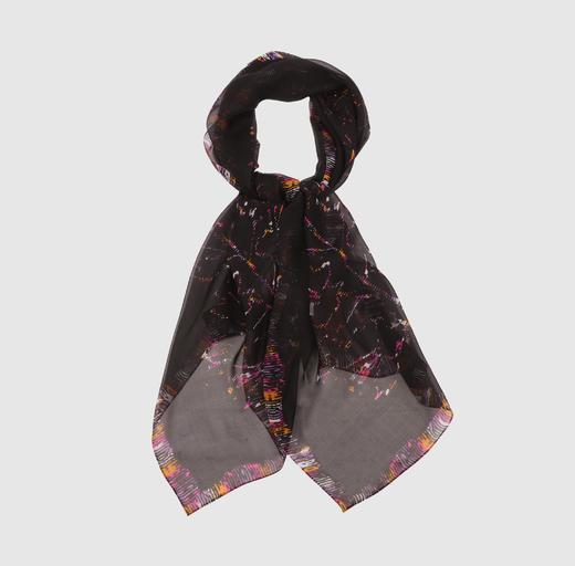 CESARE BRUNI品牌，桑蚕丝雪纺印花长巾 CFW1201009 商品图6