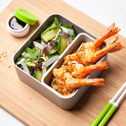 Monbento 法国方形便当盒 日式饭盒学生女餐盒塑料微波炉带盖多层分隔女野餐 商品图1