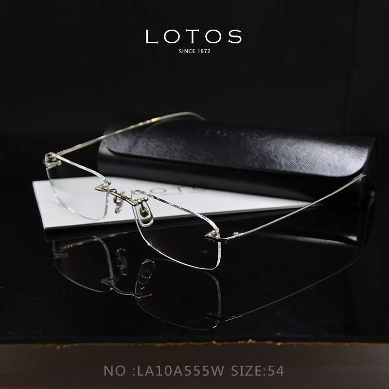 lotos —「 la10a555w 」 手工k金眼镜架无框男