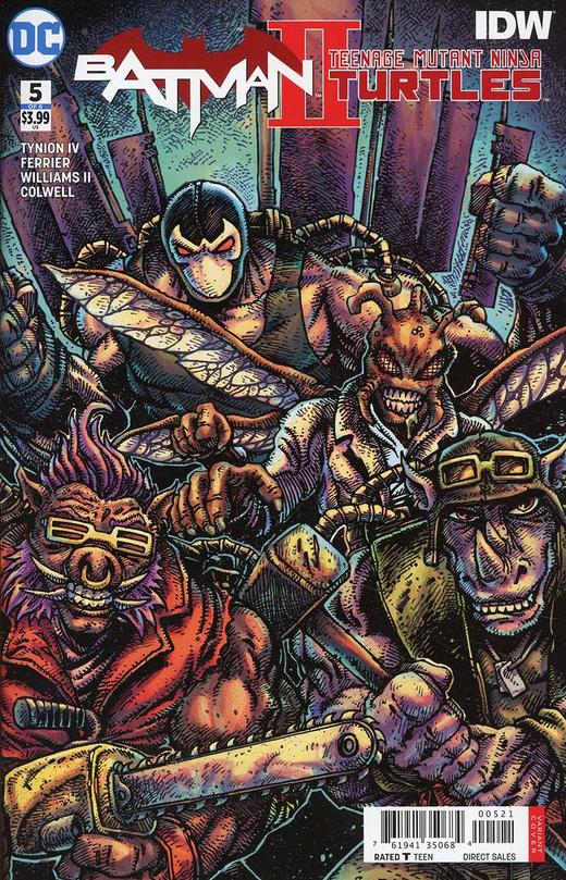 蝙蝠侠/忍者神龟 V2 斜线 Batman Teenage Mutant Ninja Turtles Il（2018）变体 商品图1