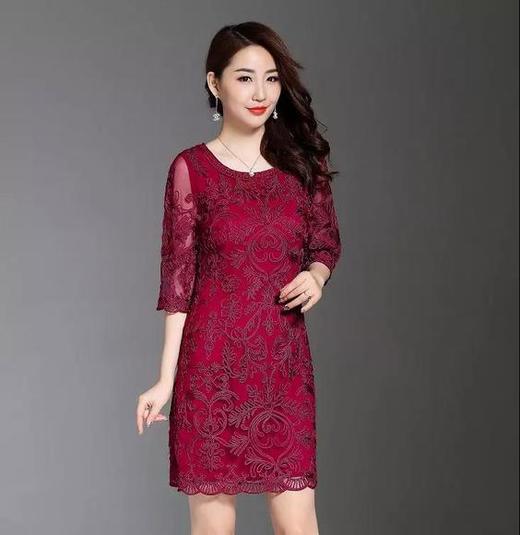 【梳云掠月】高端刺绣连衣裙TQ-6028 商品图0