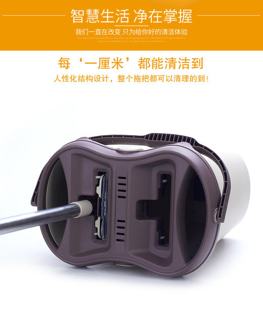 【居家】刮刮乐洗脱合一平板拖把   洗脱合一、快捷省力、真正免手洗 商品图2