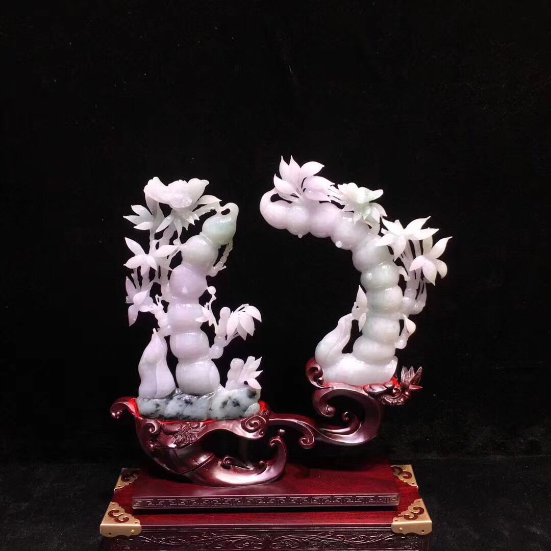 【60783】翡翠"步步高升"精品摆件