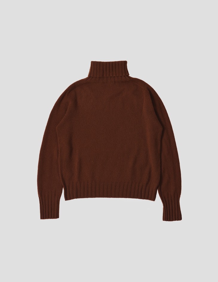 margaret howell 18aw 赭褐色高领羊绒衫