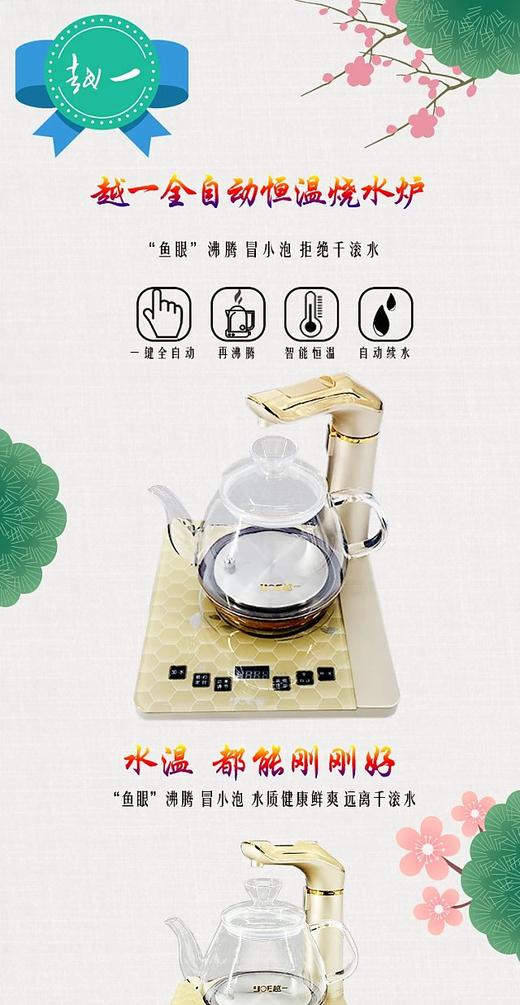 越一 |  全自动恒温泡茶烧水炉K12 商品图1