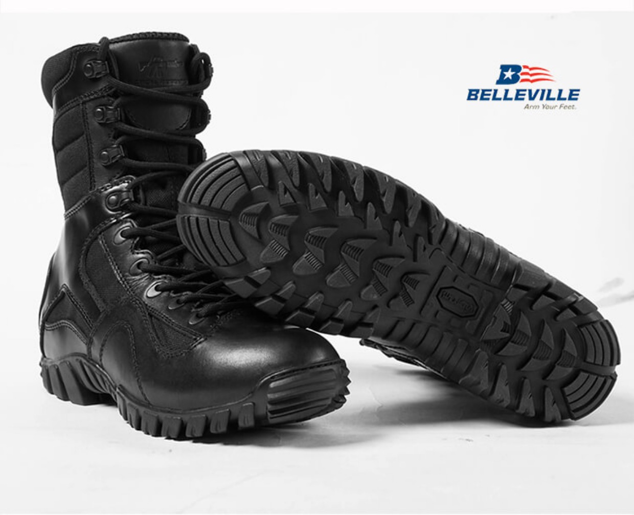 美国进口belleville百利军靴男高帮作战靴军迷特种兵战术靴tr960